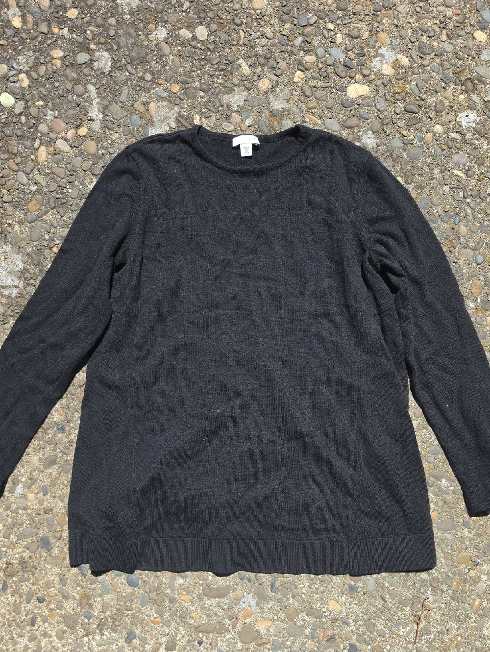 J. Jill Women's Black Crewneck Sweater